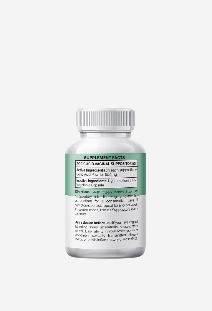 Boric Acid & Probiotics Vaginal Suppositories