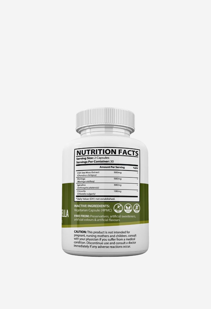 Sea Moss, Moringa, Spirulina & Chlorella