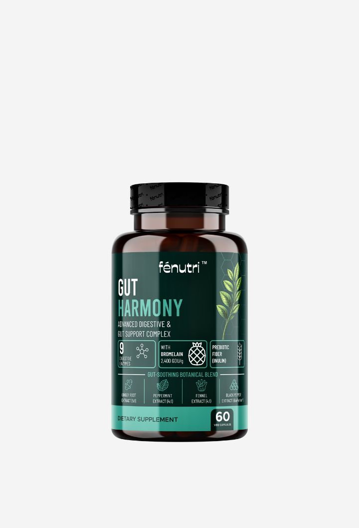 Gut Harmony, Digestive Enzymes, Bromelain & Prebiotics
